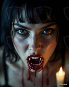 Vampire Princess – AI Dark Gothic Fairytale Art