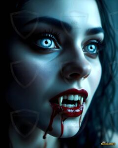 Vampire Princess – AI Dark Gothic Fairytale Art