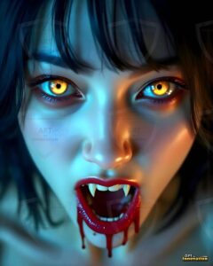 Vampire Princess – AI Dark Gothic Fairytale Art