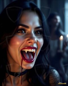 Vampire Princess – AI Dark Gothic Fairytale Art