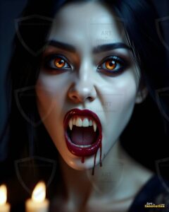 Vampire Princess – AI Dark Gothic Fairytale Art