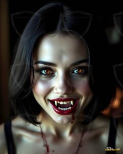 Vampire Princess – AI Dark Gothic Fairytale Art