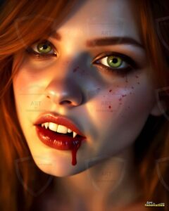 Vampire Princess – AI Dark Gothic Fairytale Art