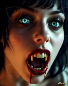Vampire Princess – AI Dark Gothic Fairytale Art