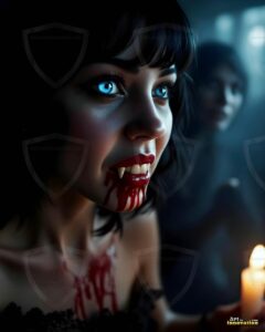 Vampire Princess – AI Dark Gothic Fairytale Art