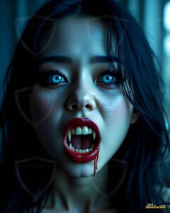 Vampire Princess – AI Dark Gothic Fairytale Art