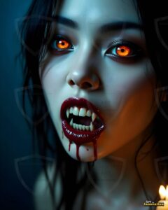 Vampire Princess – AI Dark Gothic Fairytale Art