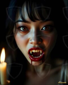 Vampire Princess – AI Dark Gothic Fairytale Art