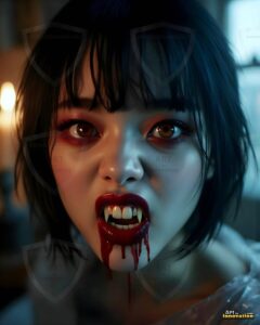 Vampire Princess – AI Dark Gothic Fairytale Art
