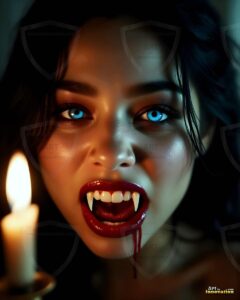 Vampire Princess – AI Dark Gothic Fairytale Art