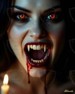Vampire Princess – AI Dark Gothic Fairytale Art