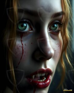 Vampire Princess – AI Dark Gothic Fairytale Art