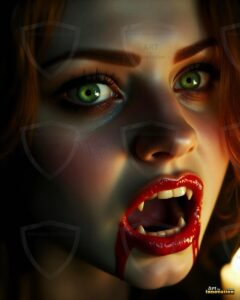 Vampire Princess – AI Dark Gothic Fairytale Art
