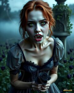 Vampire Princess – AI Dark Gothic Fairytale Art