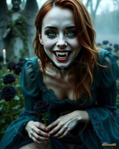 Vampire Princess – AI Dark Gothic Fairytale Art