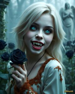 Vampire Princess – AI Dark Gothic Fairytale Art