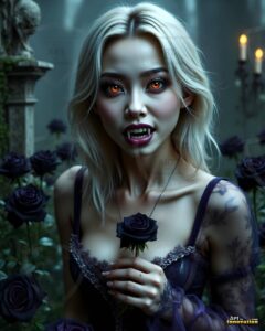 Vampire Princess – AI Dark Gothic Fairytale Art
