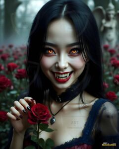 Vampire Princess – AI Dark Gothic Fairytale Art