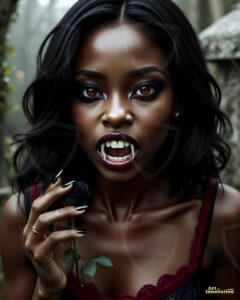 Vampire Princess – AI Dark Gothic Fairytale Art