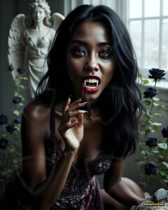 Vampire Princess – AI Dark Gothic Fairytale Art