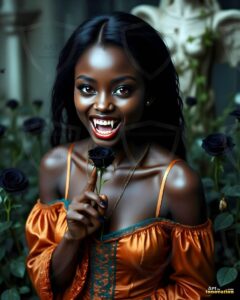 Vampire Princess – AI Dark Gothic Fairytale Art