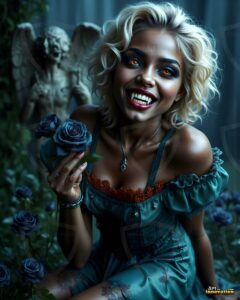 Vampire Princess – AI Dark Gothic Fairytale Art