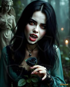 Vampire Princess – AI Dark Gothic Fairytale Art