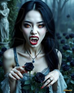 Vampire Princess – AI Dark Gothic Fairytale Art