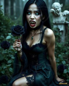 Vampire Princess – AI Dark Gothic Fairytale Art