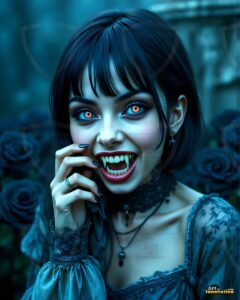 Vampire Princess – AI Dark Gothic Fairytale Art