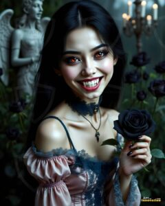 Vampire Princess – AI Dark Gothic Fairytale Art