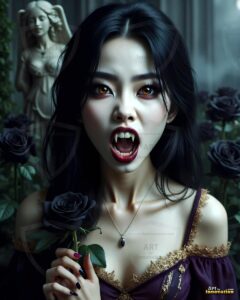 Vampire Princess – AI Dark Gothic Fairytale Art