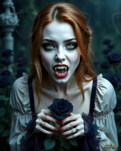 Vampire Princess – AI Dark Gothic Fairytale Art