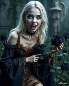 Vampire Princess – AI Dark Gothic Fairytale Art