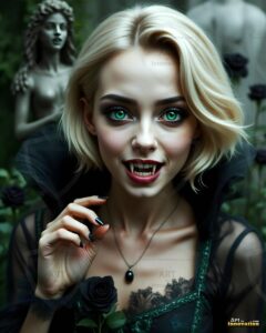 Vampire Princess – AI Dark Gothic Fairytale Art