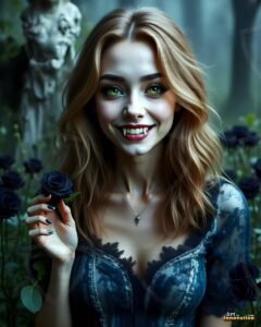 Vampire Princess – AI Dark Gothic Fairytale Art