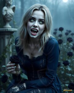 Vampire Princess – AI Dark Gothic Fairytale Art