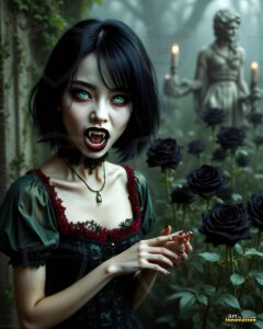 Vampire Princess – AI Dark Gothic Fairytale Art