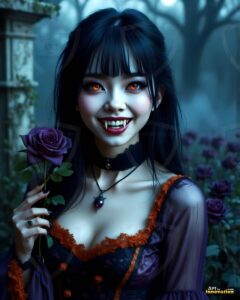 Vampire Princess – AI Dark Gothic Fairytale Art