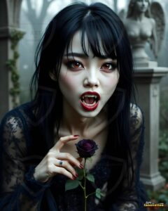 Vampire Princess – AI Dark Gothic Fairytale Art