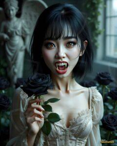 Vampire Princess – AI Dark Gothic Fairytale Art