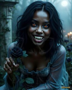 Vampire Princess – AI Dark Gothic Fairytale Art