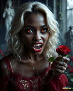 Vampire Princess – AI Dark Gothic Fairytale Art