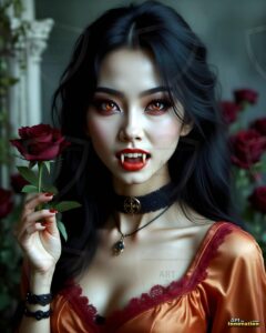 Vampire Princess – AI Dark Gothic Fairytale Art