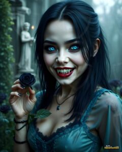 Vampire Princess – AI Dark Gothic Fairytale Art