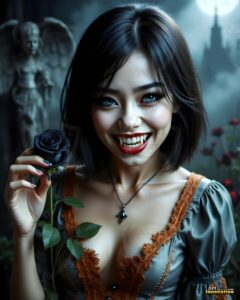 Vampire Princess – AI Dark Gothic Fairytale Art