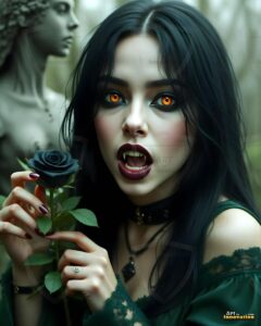 Vampire Princess – AI Dark Gothic Fairytale Art