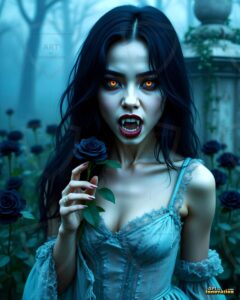 Vampire Princess – AI Dark Gothic Fairytale Art