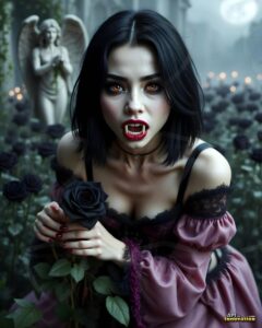 Vampire Princess – AI Dark Gothic Fairytale Art
