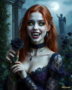 Vampire Princess – AI Dark Gothic Fairytale Art